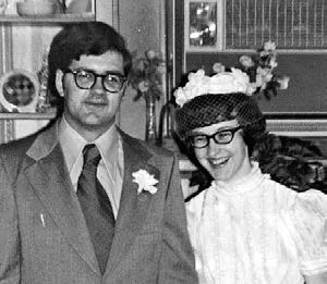 George and Barbara Booker on their wedding day.