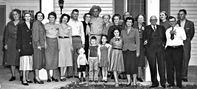 The Johnson Family at the LBJ Ranch, 1953.